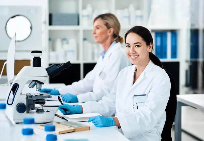 Photo of inside a smooth running laboratory.