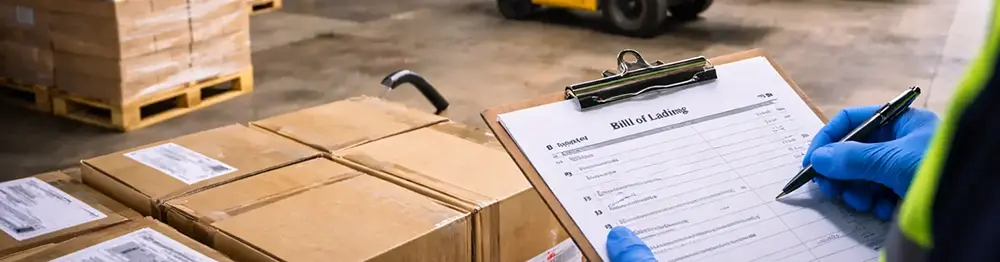 Warehouse loading dock tracking shipments